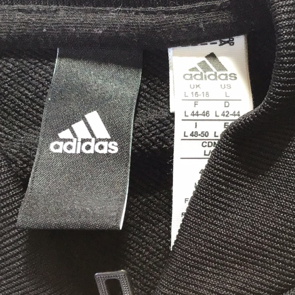 Adidas zip up track jacket Size Large - Picture 2 of 6